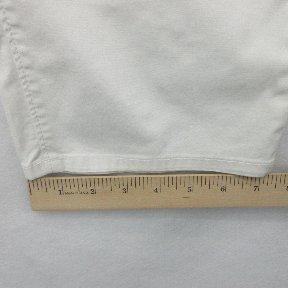 AG Adriano Goldschmied Green Label Mens White Slim Chino Pants Size 33 Stretch